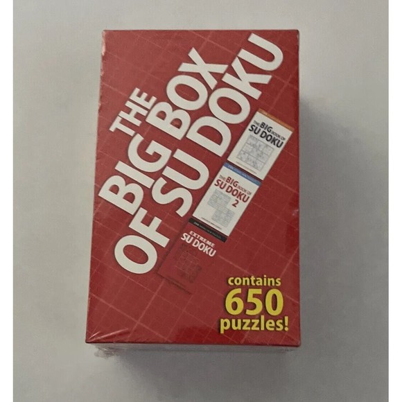 The Big Box Of Su Doku 650 Puzzles 3 Book Box Set Orion UK Numbers Games Brain - Picture 1 of 5